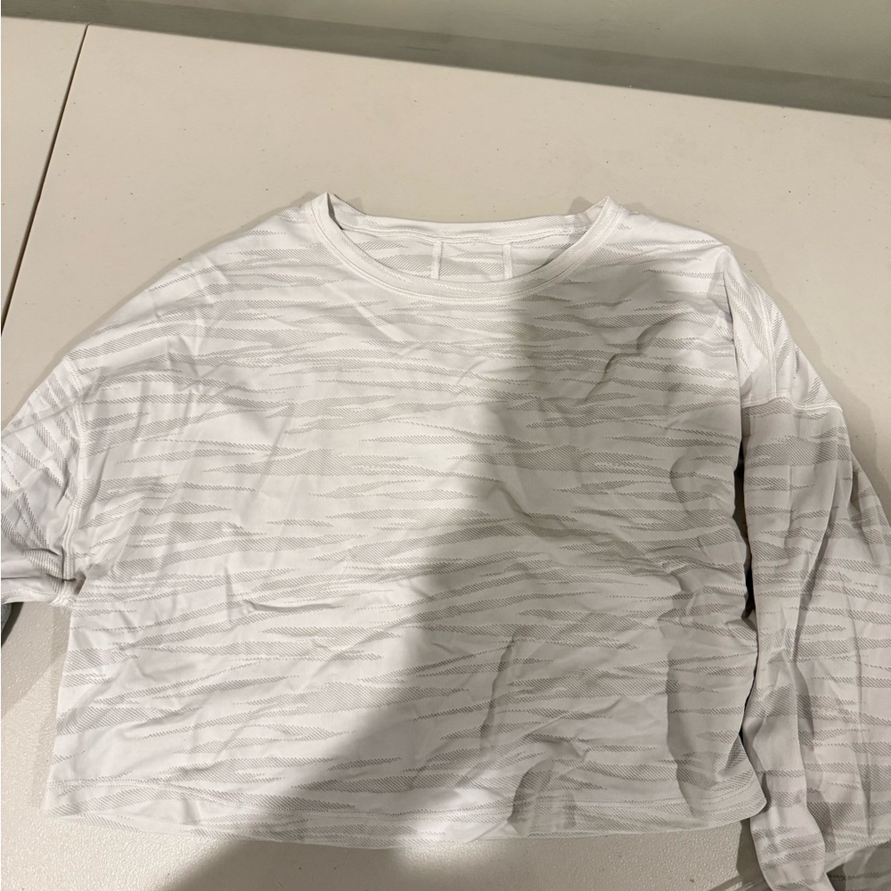 Lululemon White Patterned Women's Top